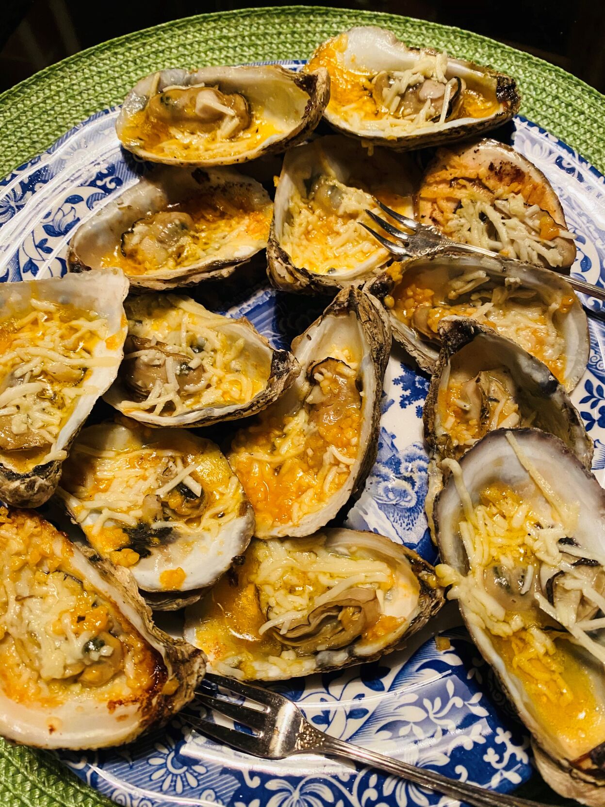 Grilled Oysters on The Half Shell